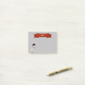 Post-it® Dalmatien avec peinture Casquette (Sur un bureau)