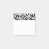 Post-it® Damas Blanches Et Fleur Rose (Devant)