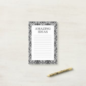 Post-it® Damask Ideas Extraordinaires (Sur un bureau)