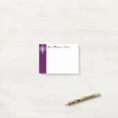 Post-it® Damassé morte - notes faites sur commande de (Sur un bureau)