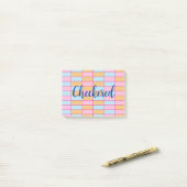 Post-it® Damier Coloré (Sur un bureau)