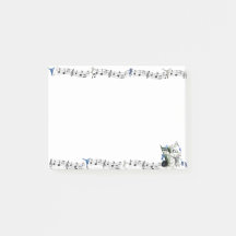 Dance Genres silhouettes et musique Post-It Notes