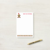 Post-it® Dancing Gingerbread Cookies (Sur un bureau)