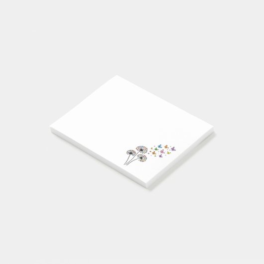 Post-it® Dandelion butterfly flow (Incliné)