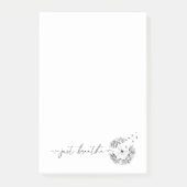 Post-it® Dandelion soufflant dans le vent - respirez la mod (Devant)