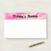 Post-it® Dandelions et lucioles rose Abstraits (Sur un bureau)