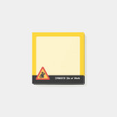 Post-it® Danger DJ au travail (Devant)