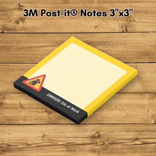 Post-it® Dangers DJ au travail