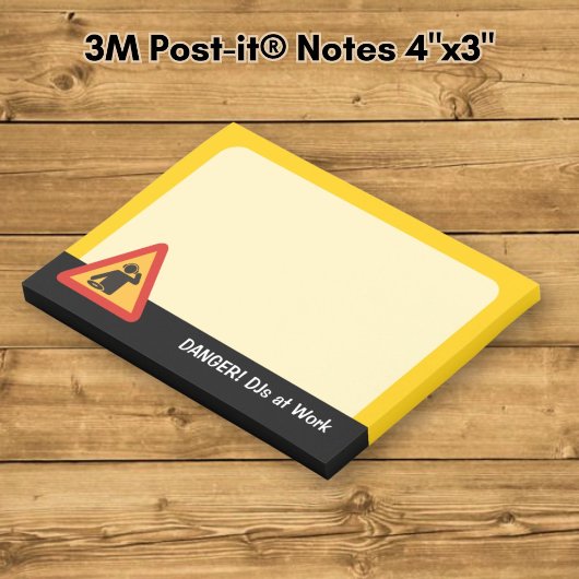 Post-it® Dangers DJ au travail