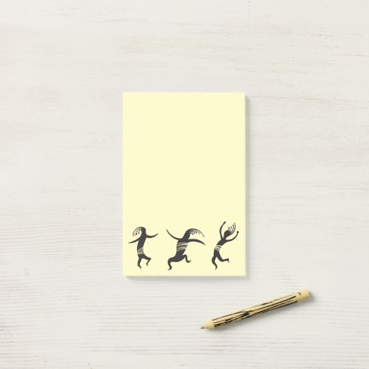 Post-it® Danse du Sud-Ouest Kokopelli (Sur un bureau)