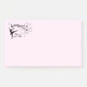 Post-it® Danse Extraordinaire Ballerina avec musique rose (Devant)