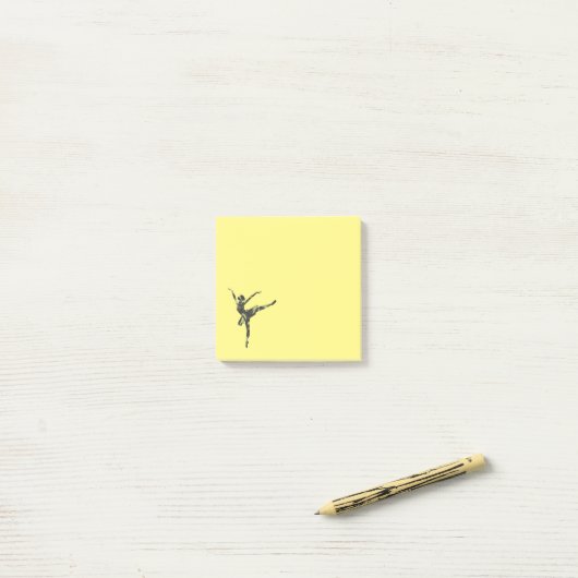 Post-it® Danseur de ballet moderne danse moderne (Sur un bureau)