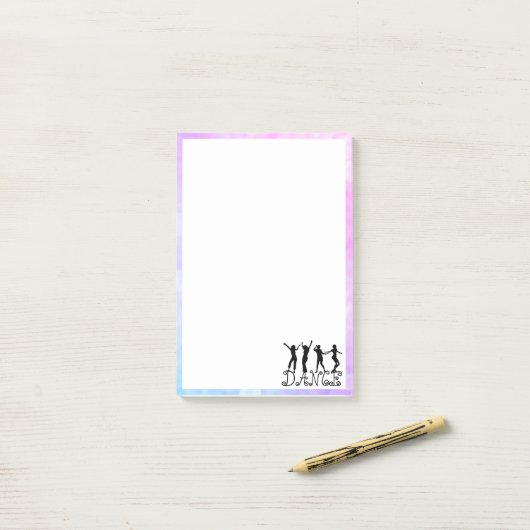 Post-it® Danseurs Silhouette Danse (Sur un bureau)