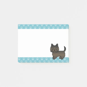 Post-it® Dark Brindle Cairn Terrier Dessin de dessin de chi