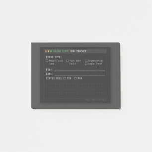 Post-it® Dark Terminal Bug Tracker Software Engineer Post-i