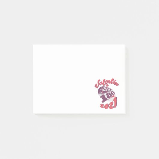 Post-it® Darts est mon Valentin 2021 (Devant)