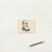 Post-it® Darwin Portrait Evolution/ Charles Darwin (Sur un bureau)