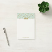 Post-it® Dashing Boho Ikat Zig Zag Motif Post-It - Vert (Bureau)
