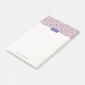 Post-it® Dashing Boho Ikat Zig Zag Motif Post-It - Violet (Incliné)