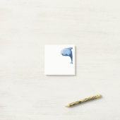 Post-it® Dauphin bleu (Sur un bureau)