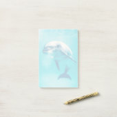Post-it® Dauphin de Bottlenosed sous-marin (Sur un bureau)