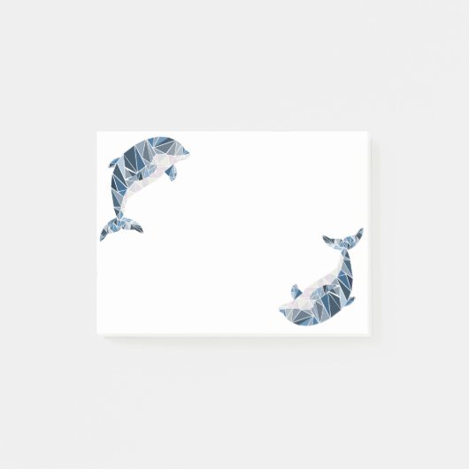 Post-it® Dauphin géométrique (Devant)