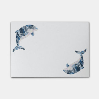 Post-it® Dauphin géométrique