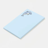 Post-it® Dauphin Souriant Mignon (Incliné)