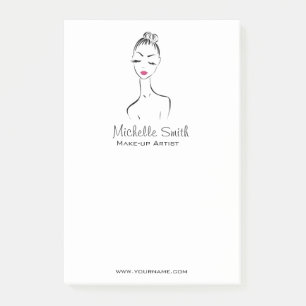 Post-it® De belles lèvres roses composent la marque de l'ar