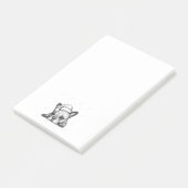 Post-it de bouledogue de Frenchie (Incliné)