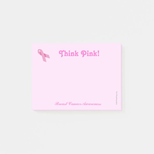 Post-it de conscience de Cancer - cancer du sein (Devant)