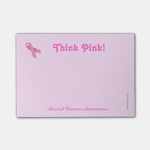 Post-it de conscience de Cancer - cancer du sein