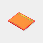 Post-it® DE FAÇON CATASTROPHIQUE URGENT (orange) (Incliné)