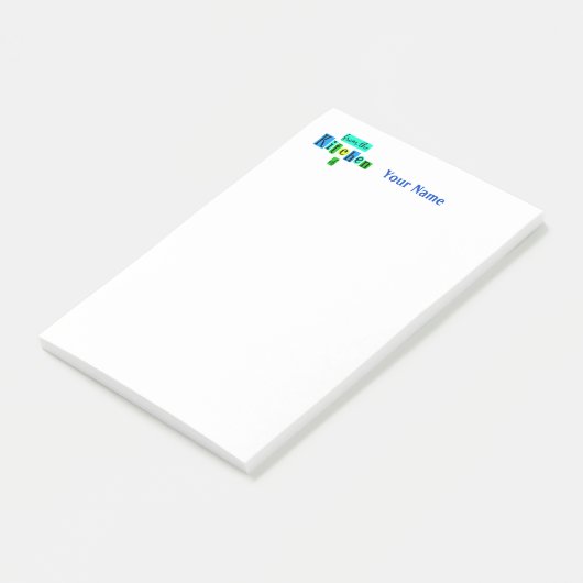 Post-it® De La Cuisine De Retro Custom Post il Notes (Incliné)
