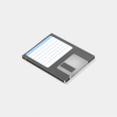 Post-it de la disquette personnalisée couleur (Incliné)