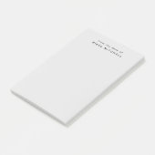 Post-it® De la part de Simple Monogram Gray (Incliné)
