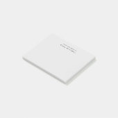 Post-it® De la part de Simple Monogram Gris (Incliné)