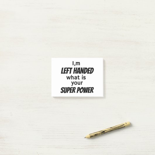 Post-it® de Left Hander (Sur un bureau)