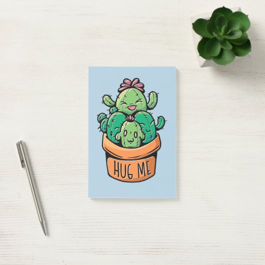 Post-it® De mignons Cactus Me serrent (Bureau)
