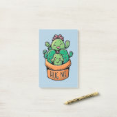 Post-it® De mignons Cactus Me serrent (Sur un bureau)