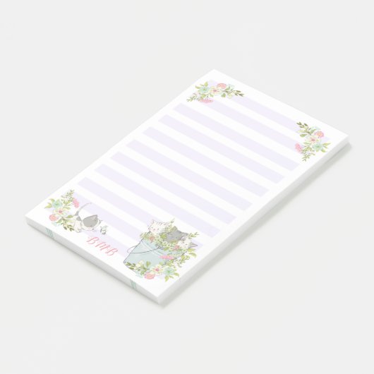 Post-it® De mignons chatons dans un seau (Incliné)