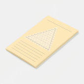 Post-It de note scientifique - Diagramme ternaire (Incliné)