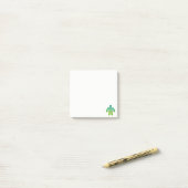 Post-it de tortue - vert (Sur un bureau)