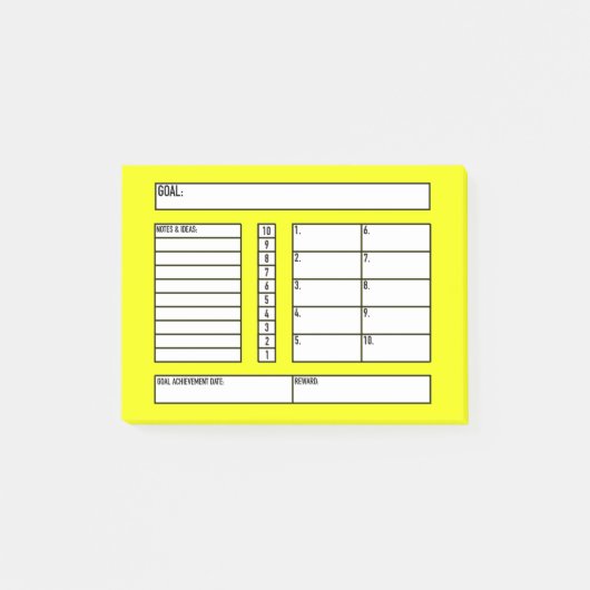 Post-it de traqueur de but (Devant)