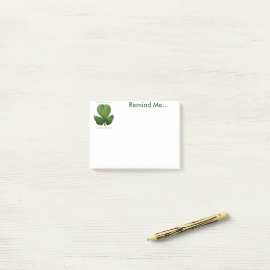 Post-it® De Vieux Discours Irlandais. Notes de mémo (Sur un bureau)