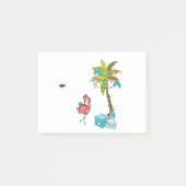 Post-it® Deck The Palms Tropical Christmas Flamant rose Xma (Devant)