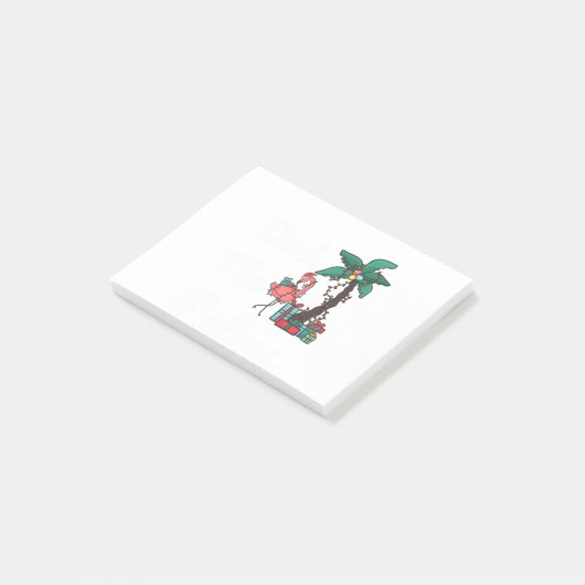 Post-it® Deck The Palms Tropical Christmas Flamants roses (Incliné)