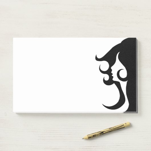 Post-it® Deco mod woman (Sur un bureau)