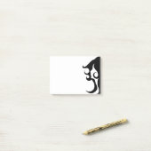 Post-it® Deco mod woman (Sur un bureau)