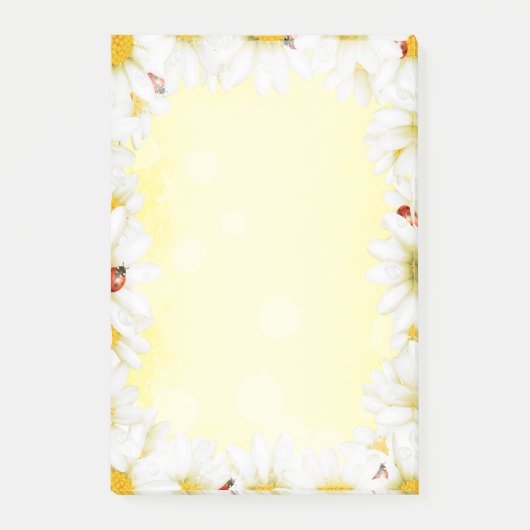 Post-it® Décor de fleurs 55 Options (Devant)